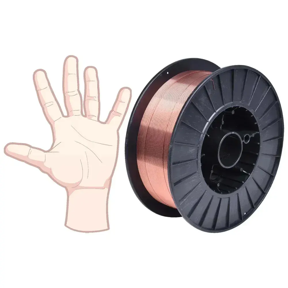 Arame de solda mig com gás 0,6MM 5KG V8 brasil — fotografia 10