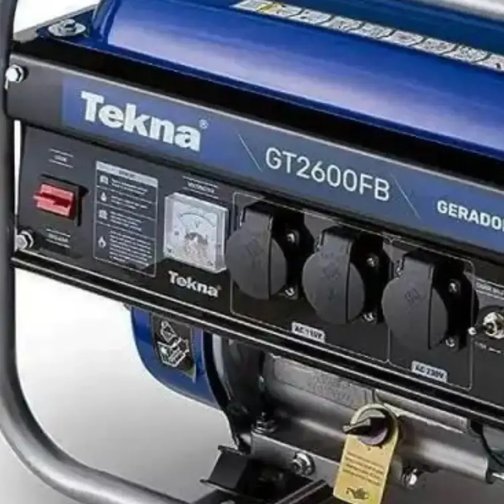 Gerador à gasolina 2.5 KVA 4 tempos bivolt GT2600FB Tekna — fotografia 3