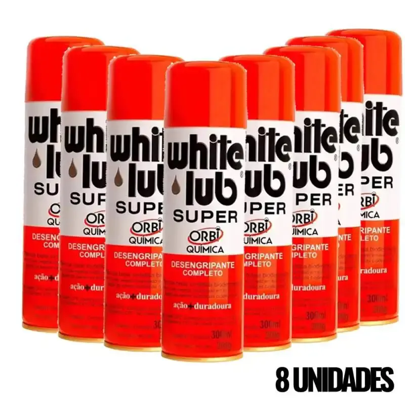 Desengripante spray 300 ML 8 unidades white LUB — fotografia de referência