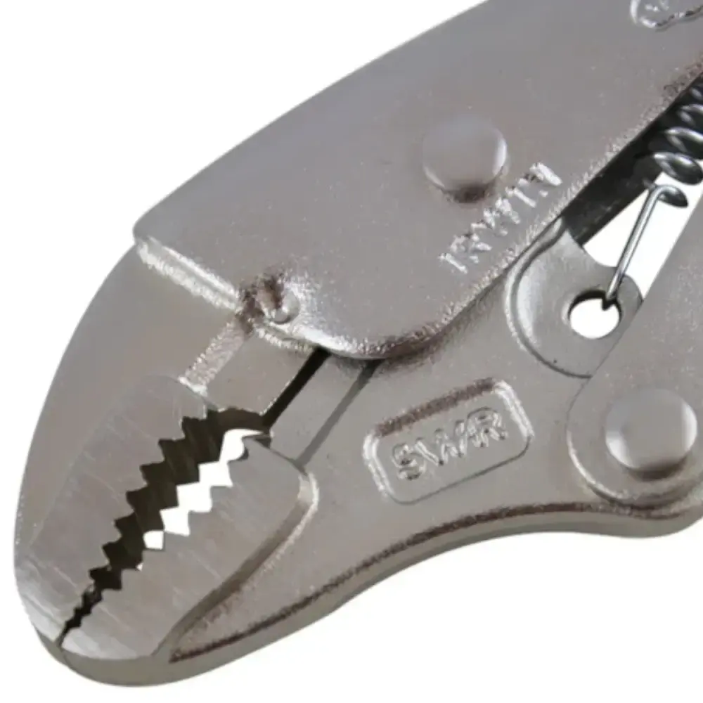 Alicate de pressão 5" mordente curvo vise grip 5WR 902L3 Irwin — fotografia 4
