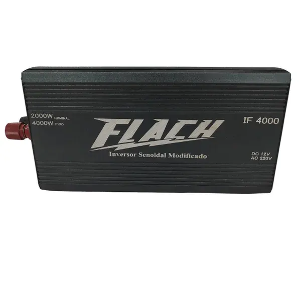 Inversor de tensão IF4000-1 semi senoidal 12V/220V - Flach - semi novo