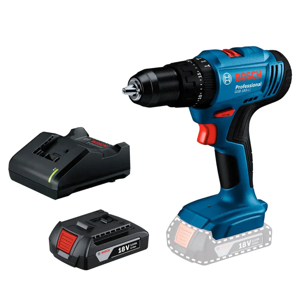 Furadeira e parafusadeira de impacto gsb 183-LI 1B Bosch