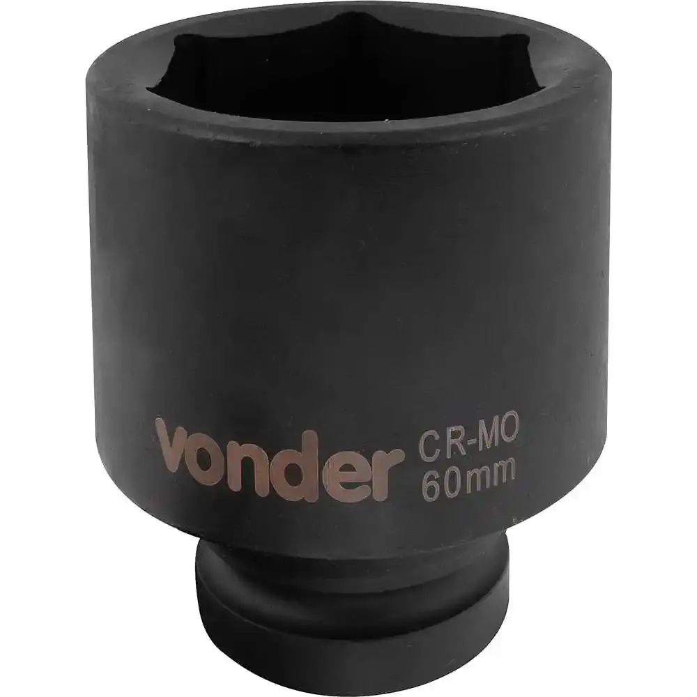 Soquete sextavado de impacto longo encaixe 1 POL 60 MM Vonder — fotografia 3
