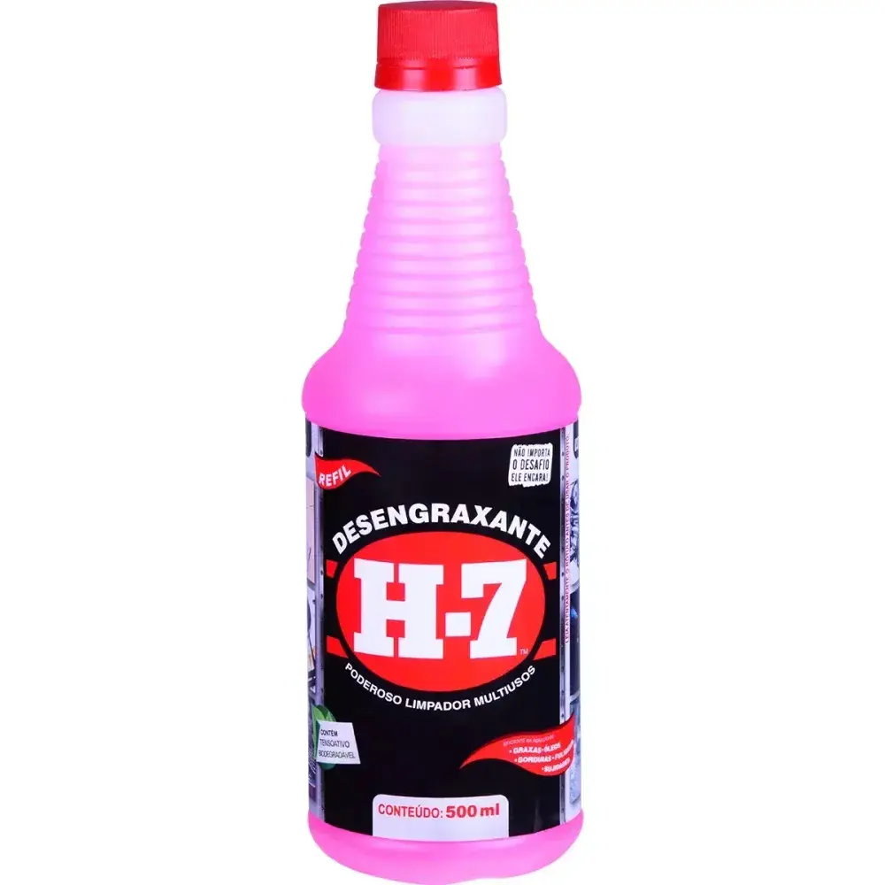 Desengraxante para limpeza pesada frasco 500 ml H-7 H7 — fotografia 5