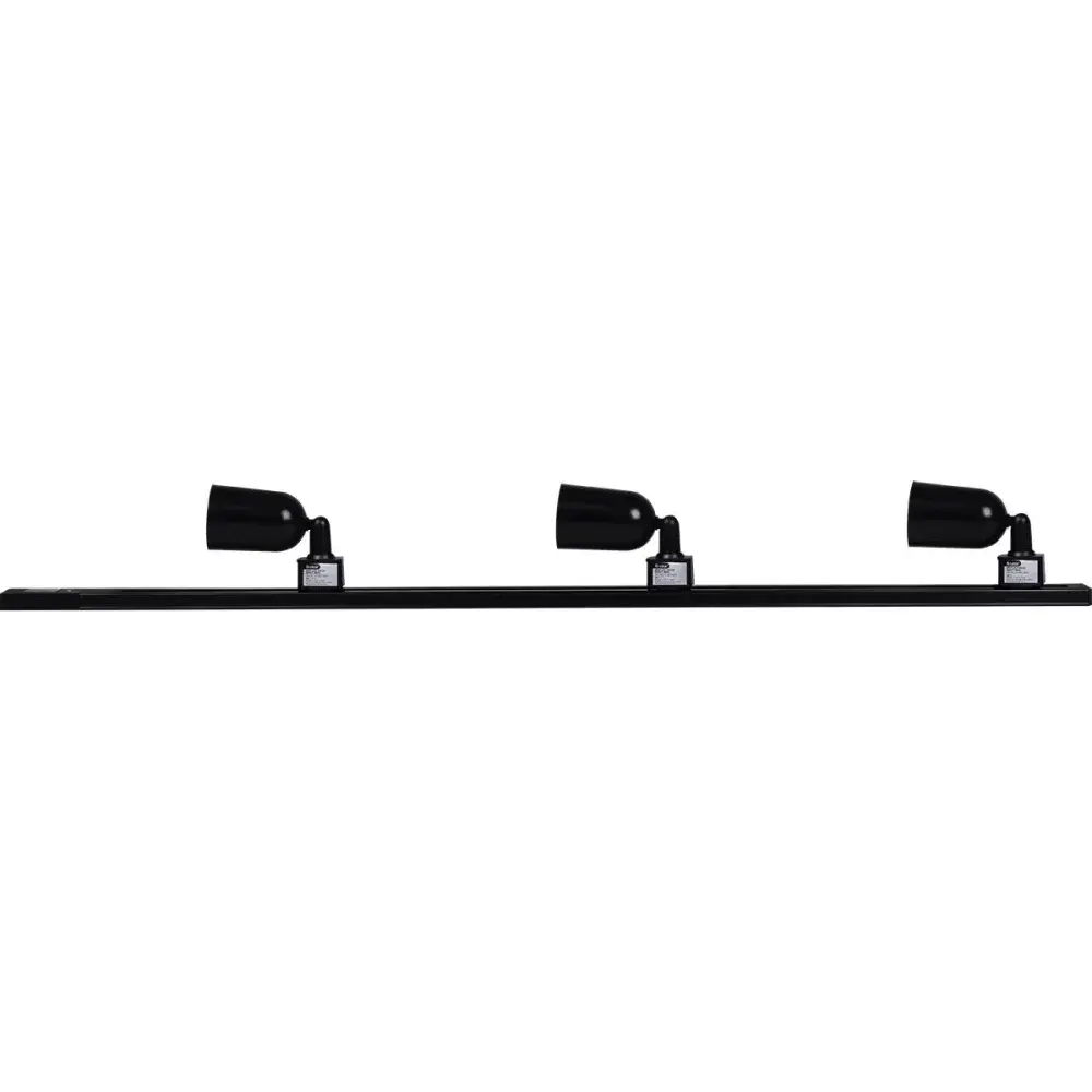 Kit trilho direct led com 3 luminárias 6W 6500K preto bivolt Liege — fotografia 2