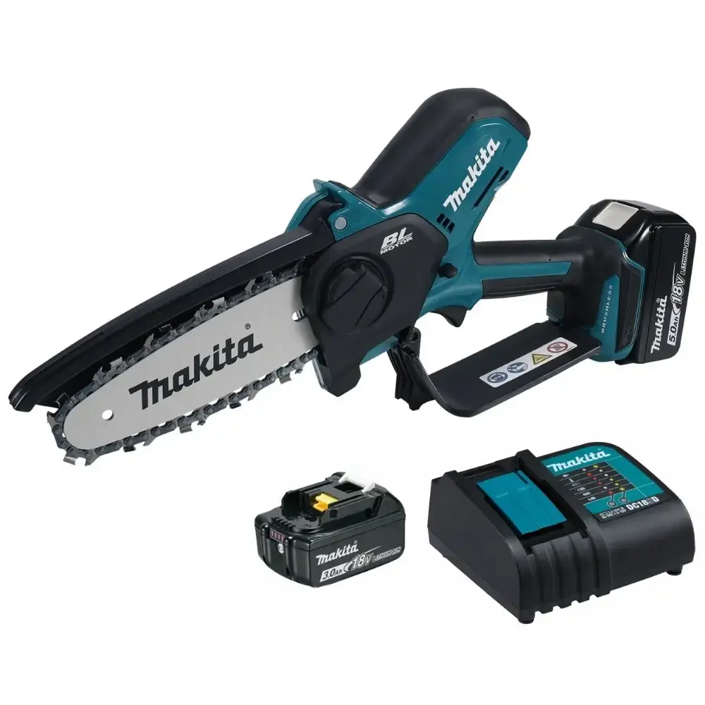 Cortador de galho 18V 320W com bateria 3,0AH e carregador Makita — fotografia de referência