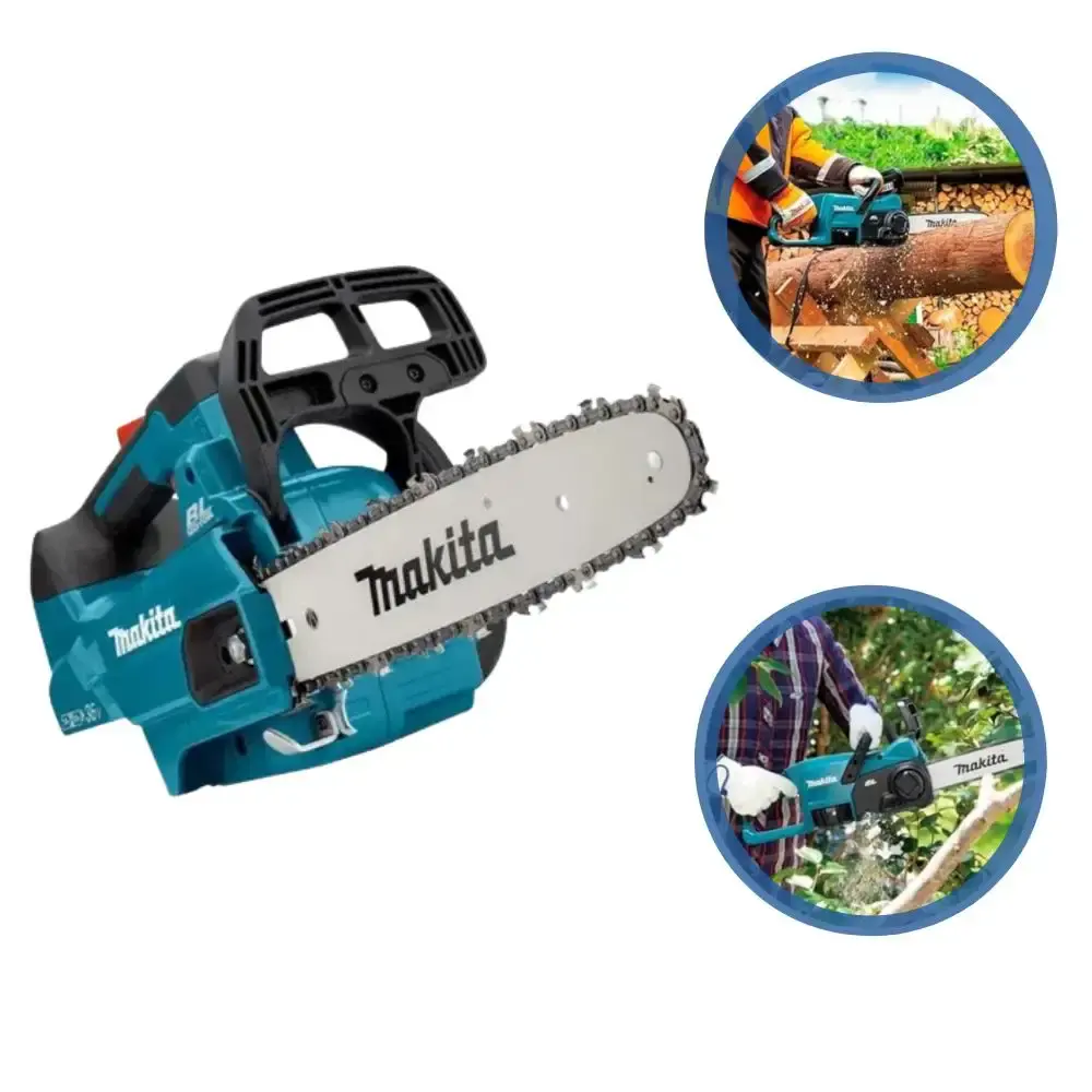 Motosserra à bateria 18V com bateria 5AH e carregador bivolt Makita — fotografia 3
