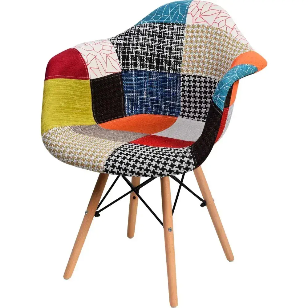 Cadeira eiffel estofada em concha multicolorida 110KG Kala — fotografia 5