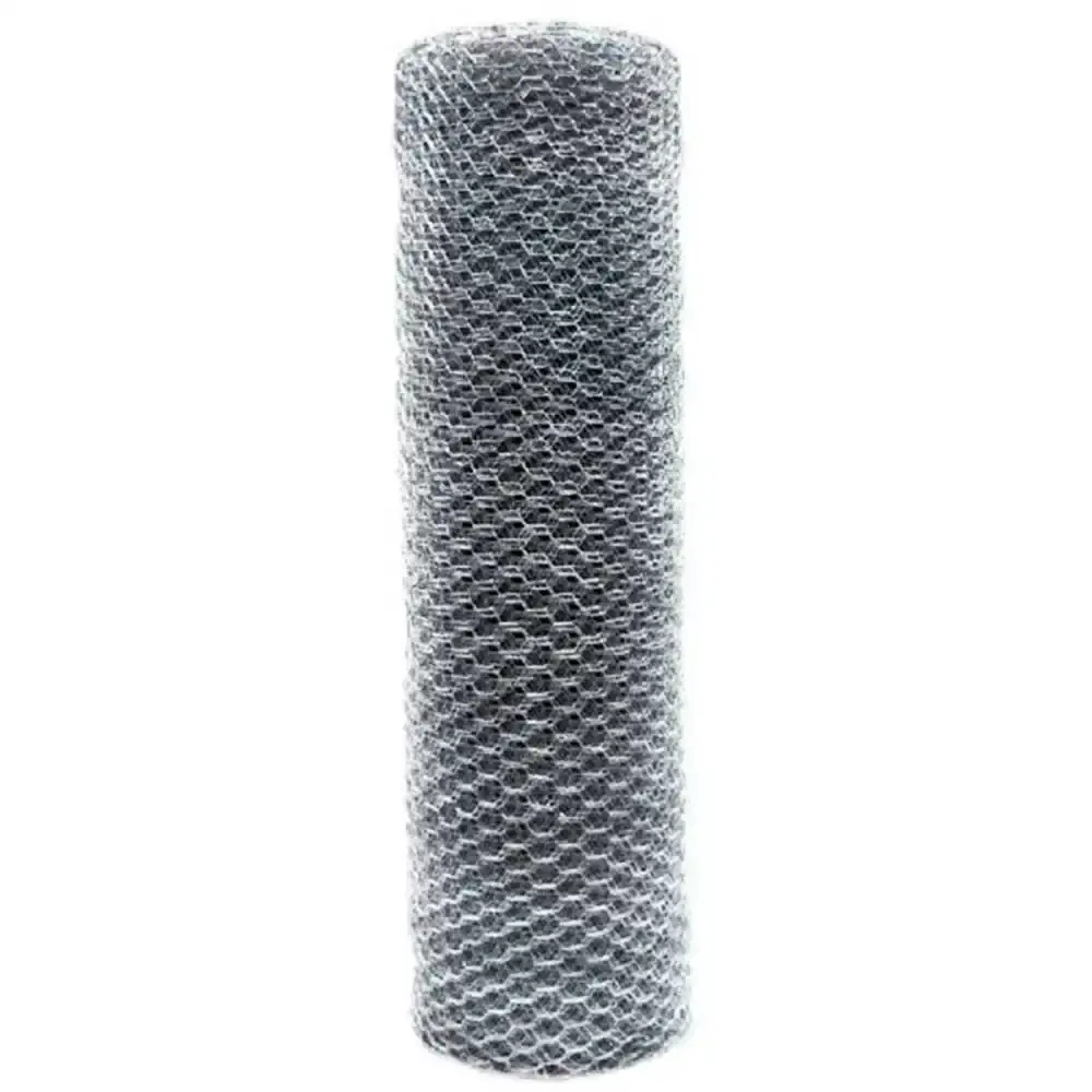 Tela Hexagonal para Viveiro Fio 26 Galvanizada 1 x 50 Metros - Rolo Fechado — fotografia 2