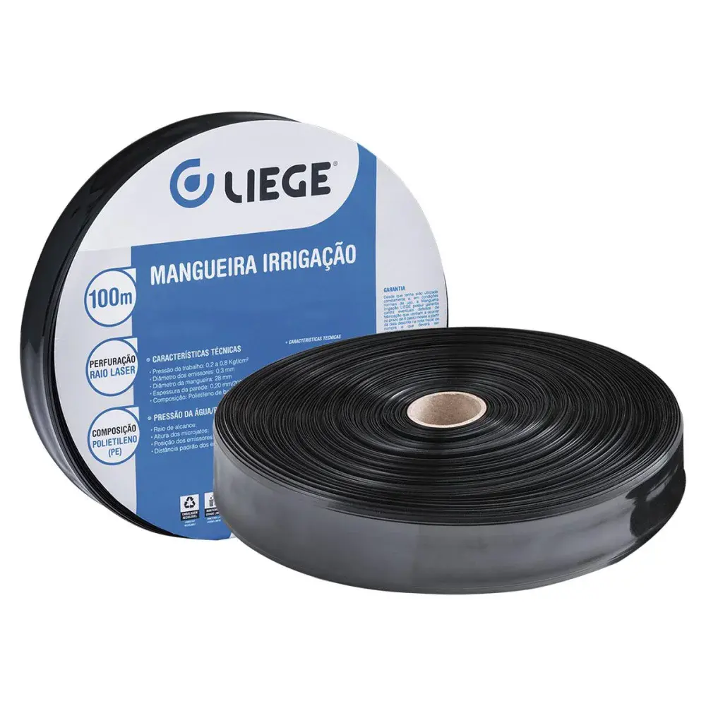 Rolo de mangueira de irrigação com jato vertical 100M Liege