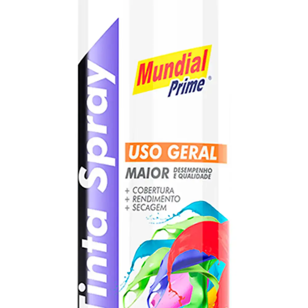 Tinta Spray 400 ml Branco com 03 Uni MUNDIAL PRIME — fotografia 3
