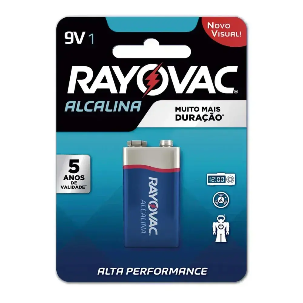 Bateria alcalina 9V Rayovac — fotografia 2