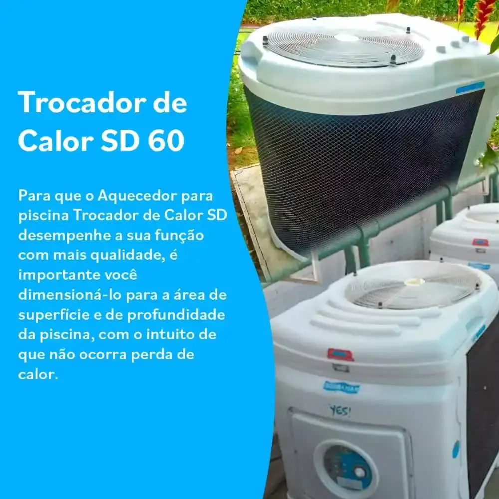 Bomba trocadora de calor para piscinas yes SD-60 Sodramar — fotografia 5