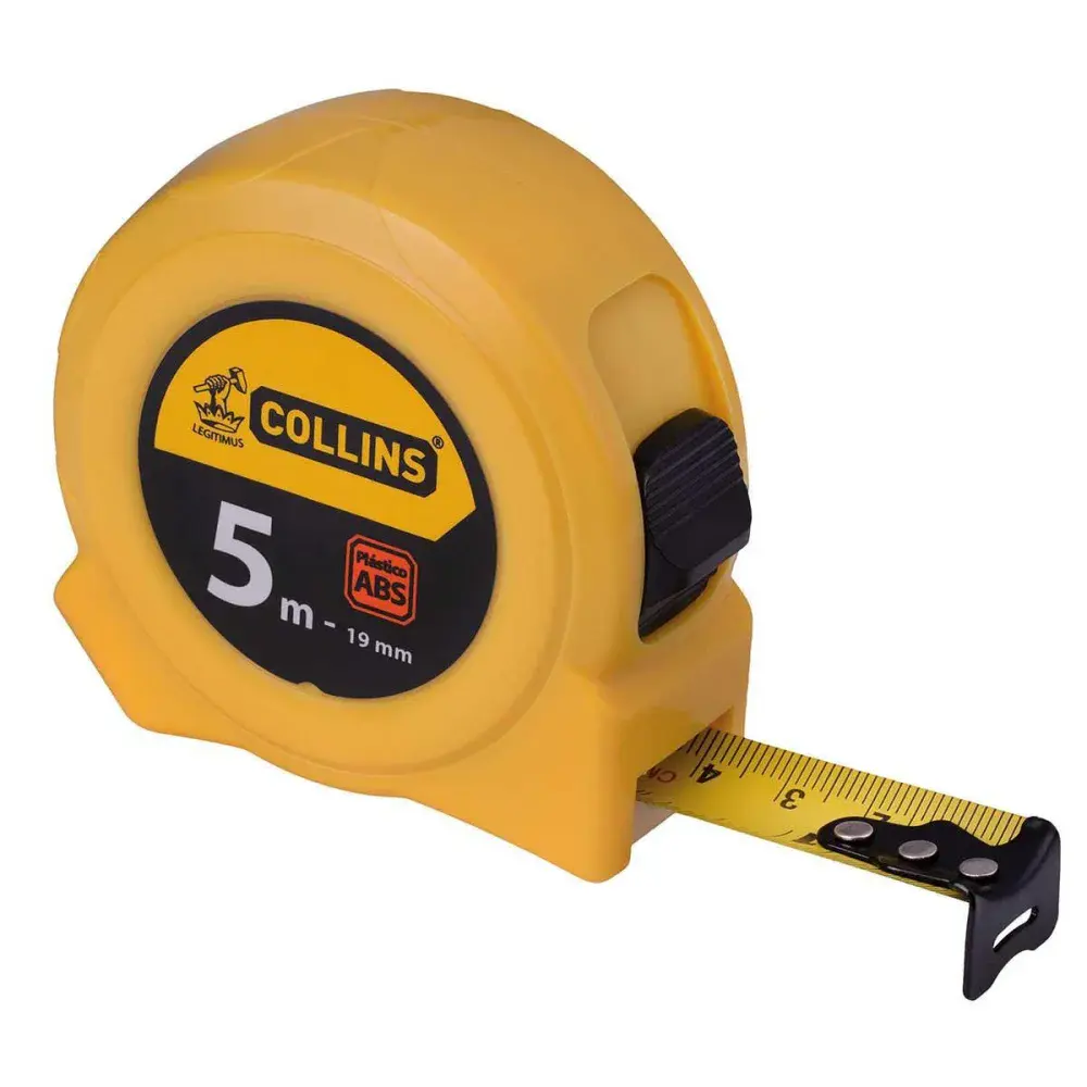 Trena em plástico abs amarela 5MX19MM Collins