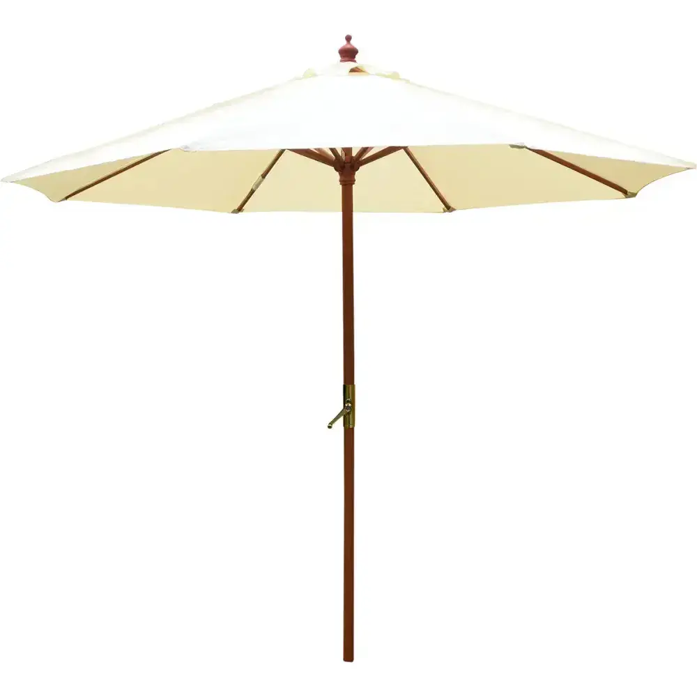 Ombrelone para jardim vertical de madeira creme 3M Kala — fotografia 4