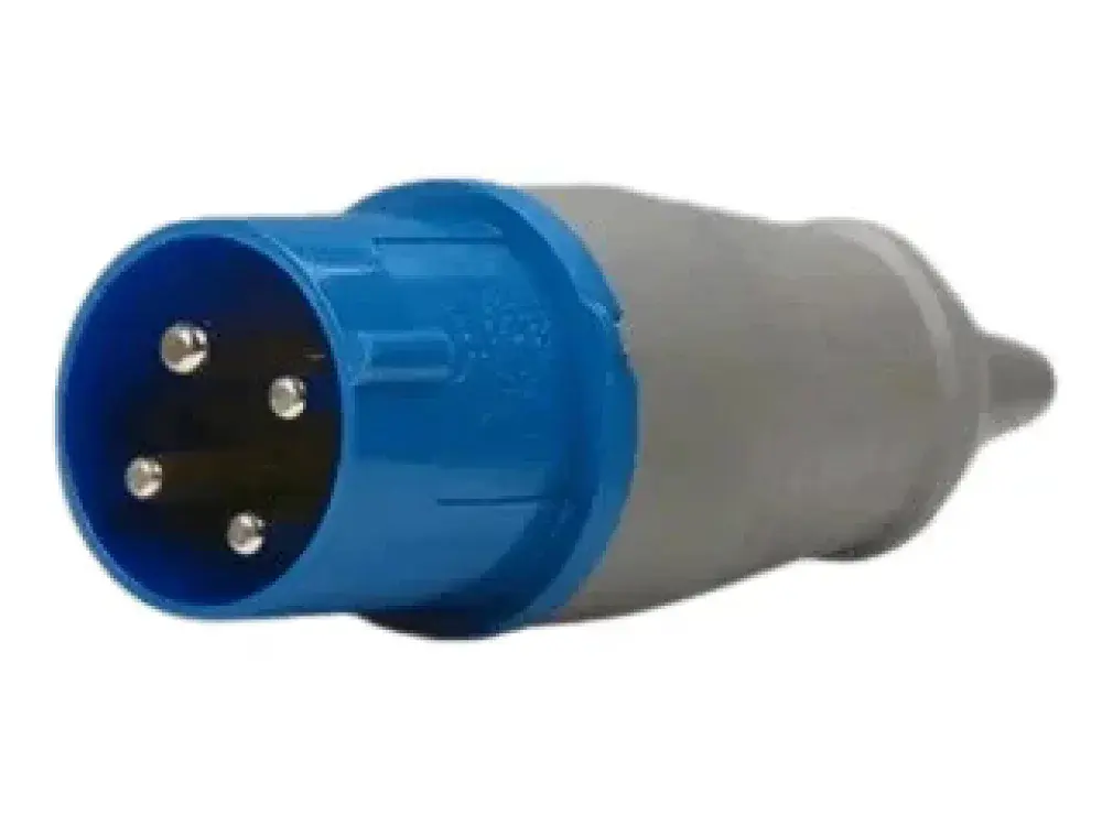 Plugue 3P+T 32A 200/250V 9H azul Soprano — fotografia de referência