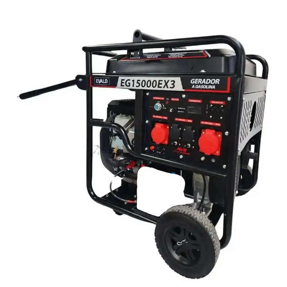 Gerador de energia à gasolina 17 KVA trifásico 380V EG15000EX3 Evald — fotografia 2