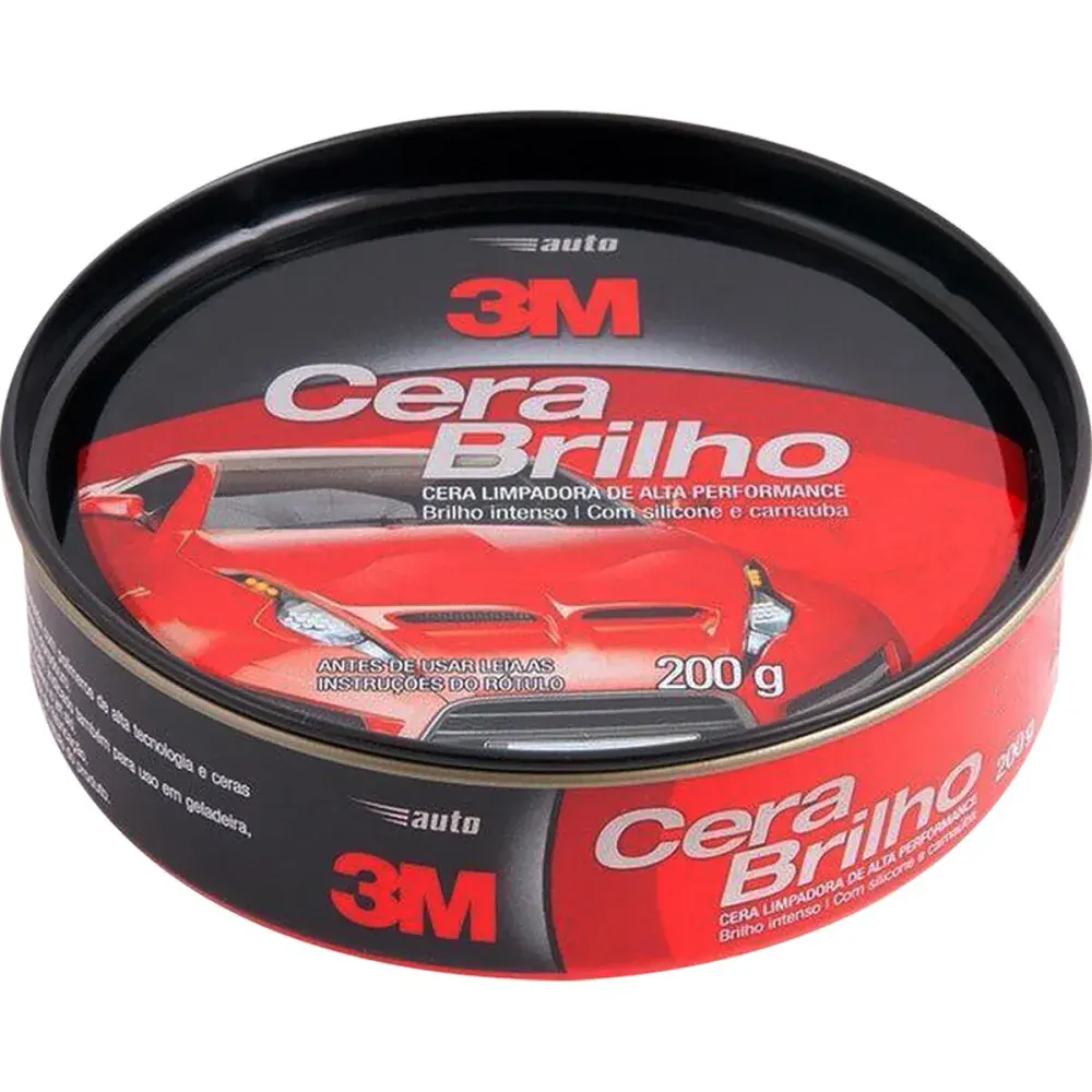 Cera automotiva auto brilho em silicone e carnaúba 200G 3M — fotografia de referência