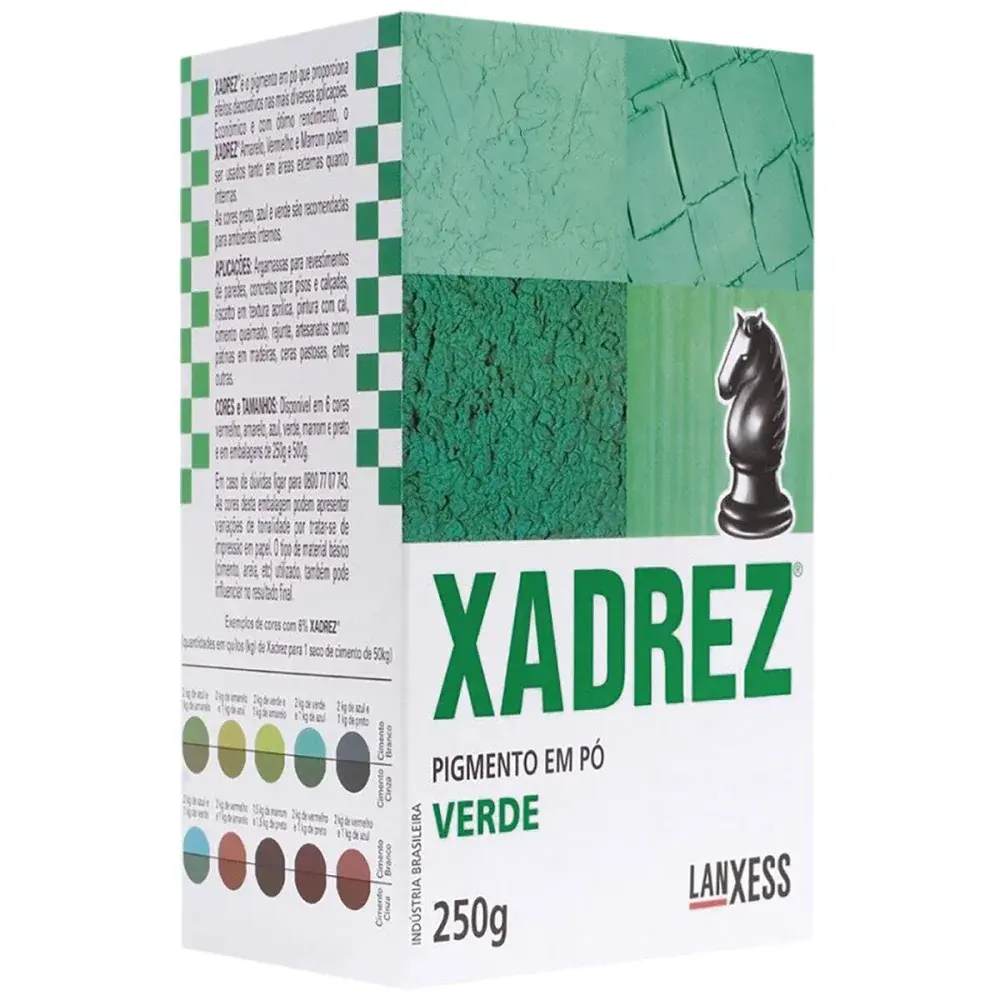 Pó rez 250G verde Xadrez