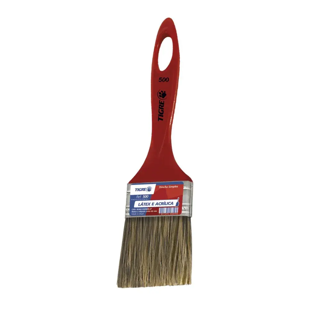 Trincha 500 1 pincéis tigre simples cerda gris