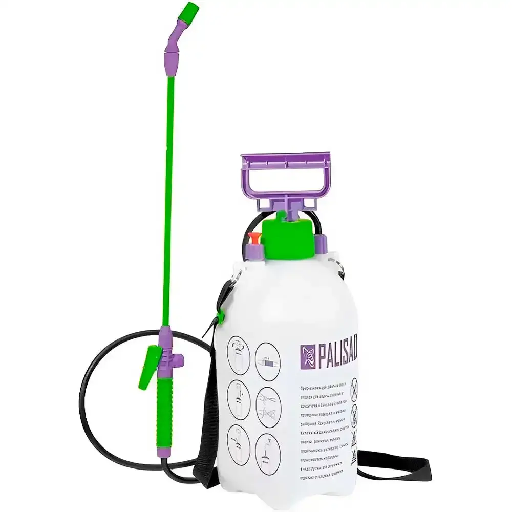Pulverizador Manual 5 Litros c/ Bomba. Mangueira e Aspersor PALISAD