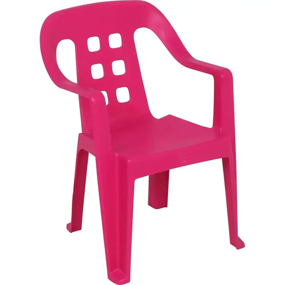Cadeira de plástico play infantil 40KG BEL Rosa Belfix — fotografia 6