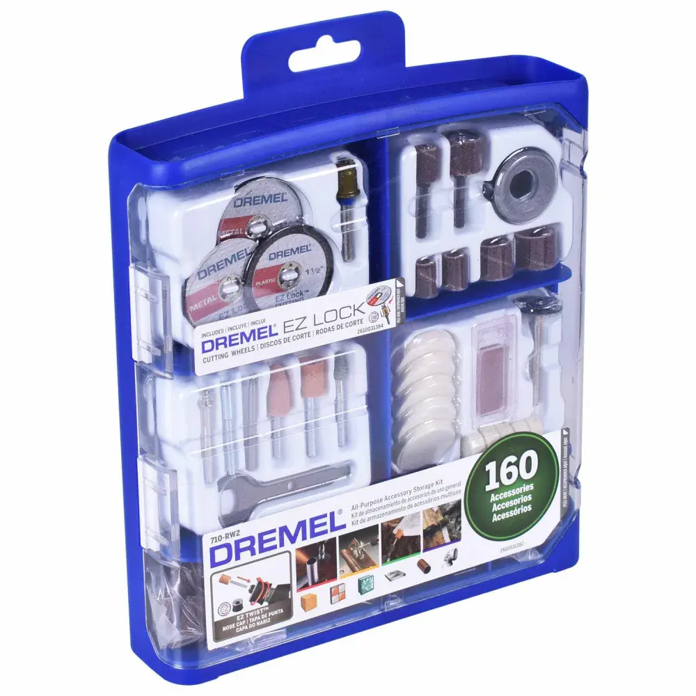 Kit para mini retifica para uso geral 710 Dremel - 160 peç — fotografia de referência