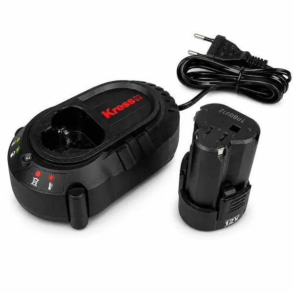 Kit carregador 1,5H KCH1202 + bateria 2AH 12V - Kress — fotografia de referência