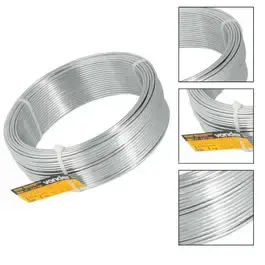 Arame galvanizado 1.65MM rolo 1KG BWG 16 Vonder — fotografia 2