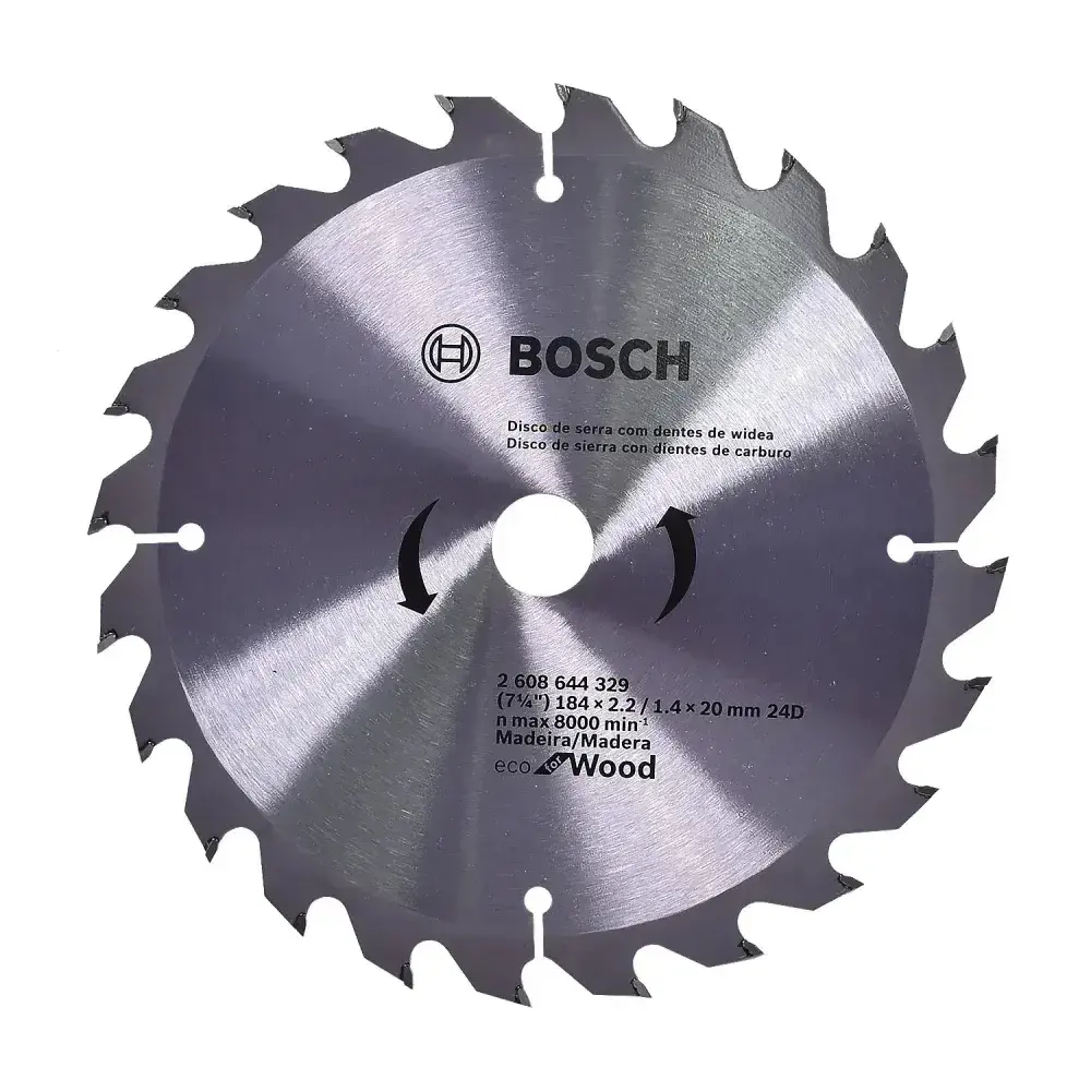 Disco de serra 7 ¼” em aço com dentes widea 24 d Bosch — fotografia 6