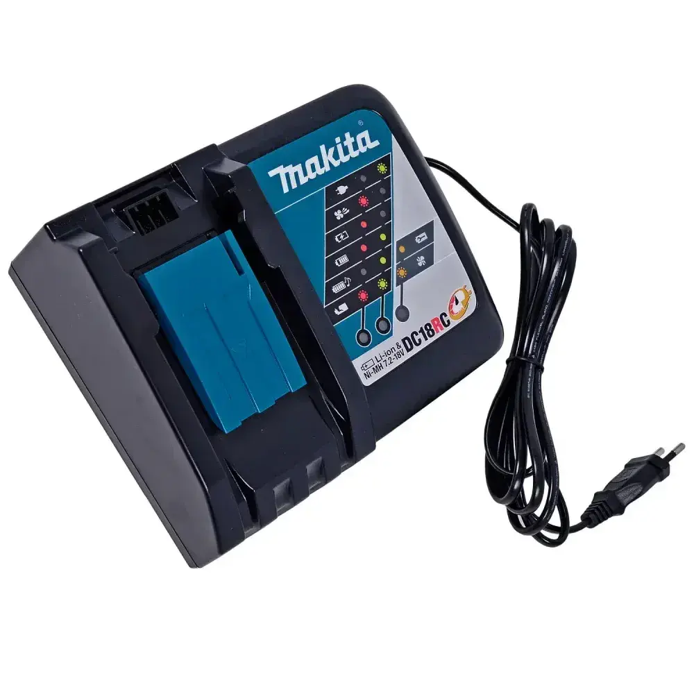 Carregador de bateria modelo DC18RC 220V da Makita — fotografia 7