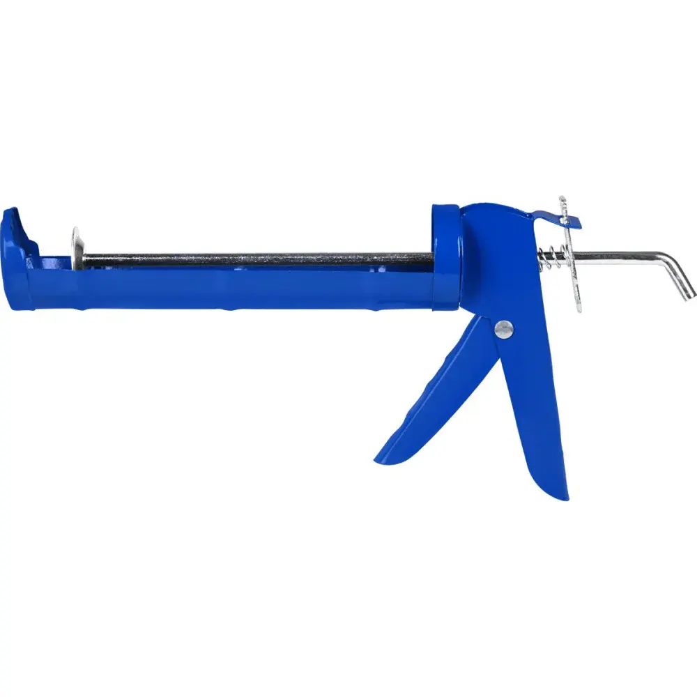 Pistola aplicadora de silicone azul metálica 9 Kala — fotografia de referência