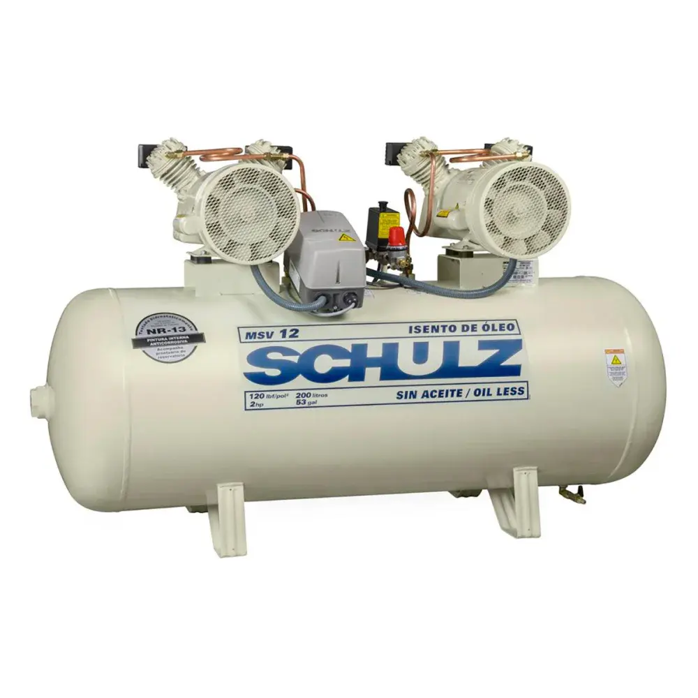 Compressor odonto óleo MSV12/200 127V Schulz — fotografia de referência