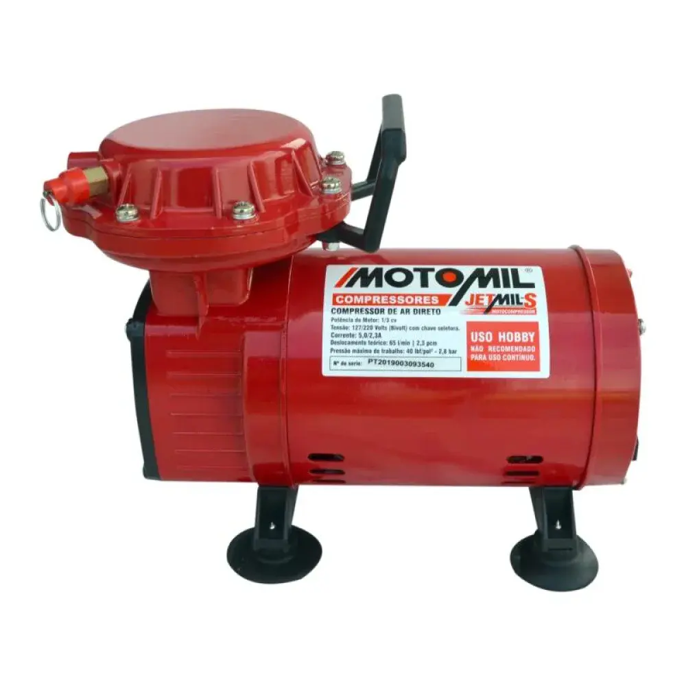 Motocompressor hobby jetmil-s 1/3HP bivolt da MotoMil — fotografia 2