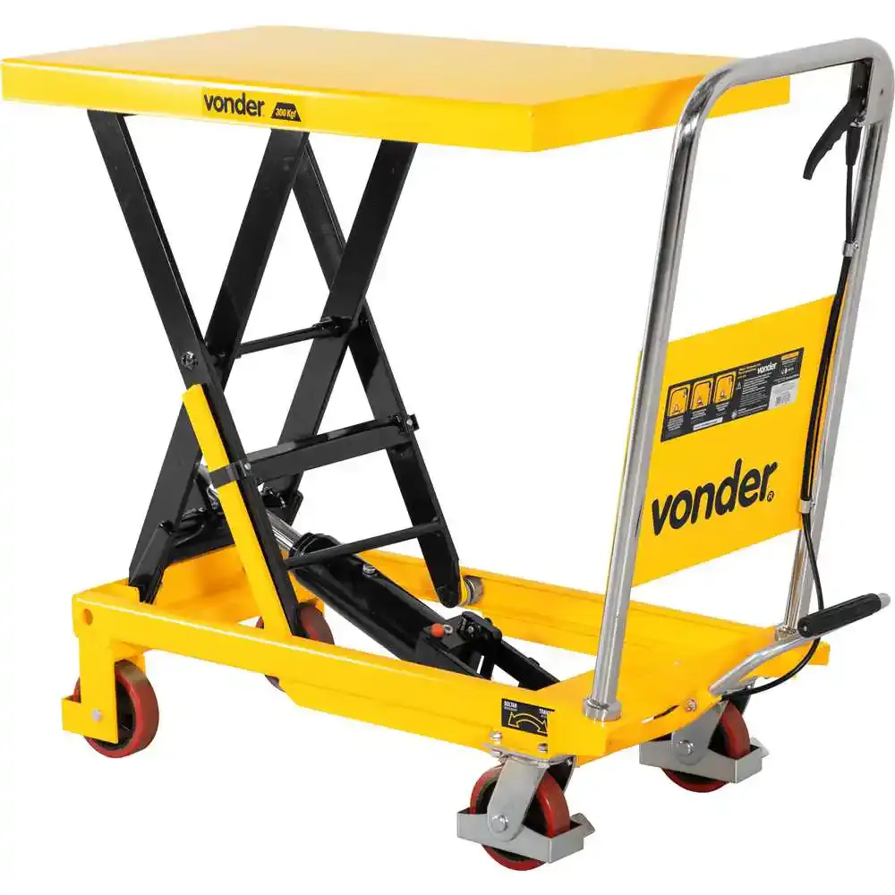 Mesa hidráulica pantográfica 300 KG MPP300 Vonder — fotografia 3