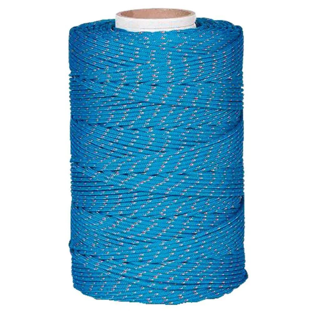 Corda pet trançada 4MM azul Collins - metro — fotografia de referência