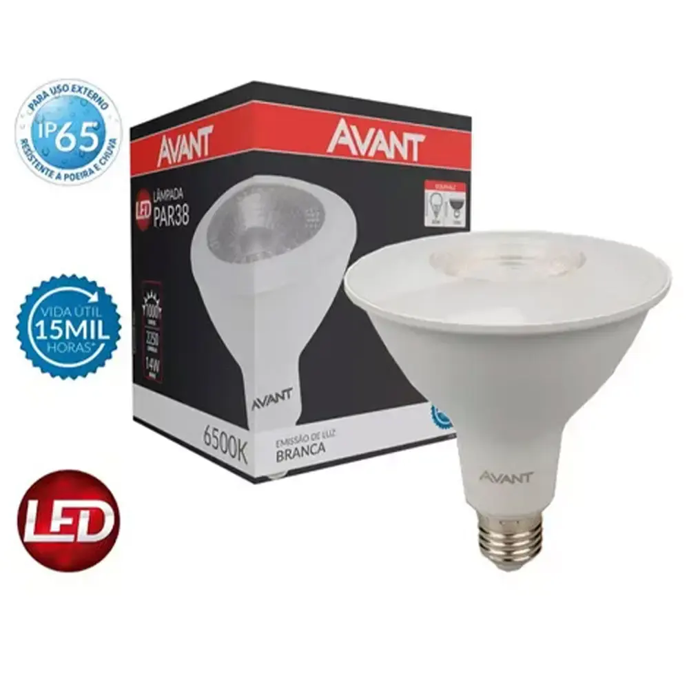 Lâmpada led 14W PAR38 branco frio 6500K bivolt Avant — fotografia 3