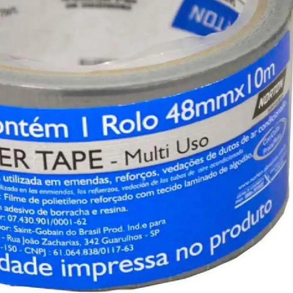 Fita Silver Tape 48 mm x 10 m com 2 Unidades NORTON — fotografia 4