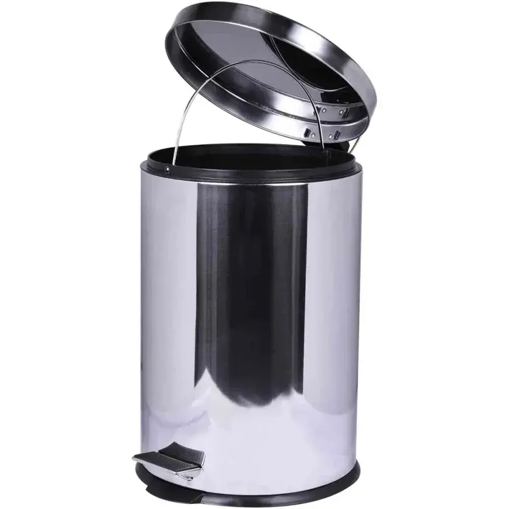 Lixeira de aço inox com pedal 5 litros Kala — fotografia 7
