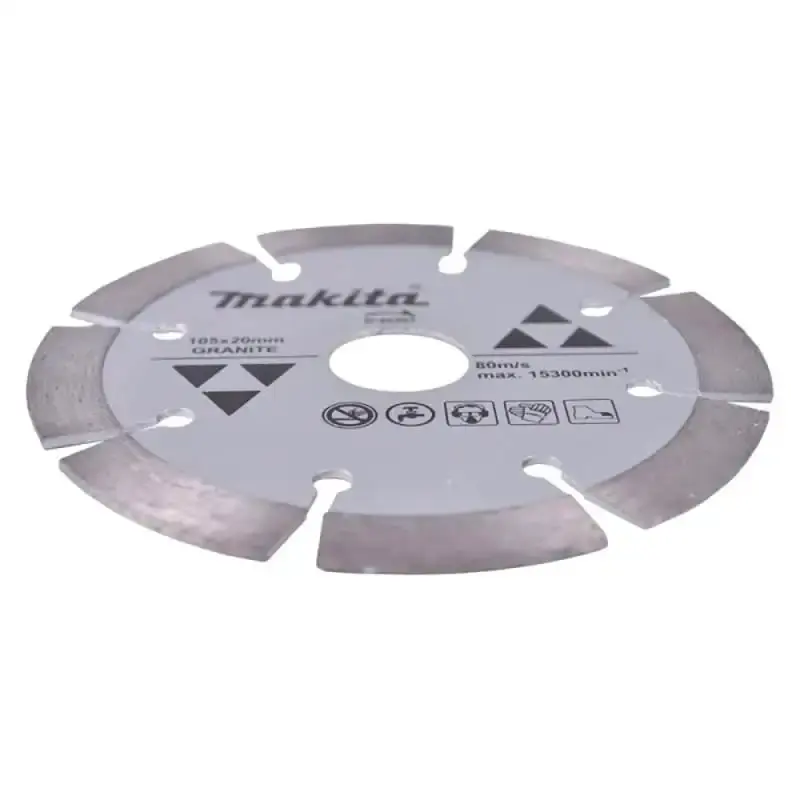 Disco de corte diamantado 4.1/8 POL 105 MM para granito D-44351 com 3 unidades Makita — fotografia 4