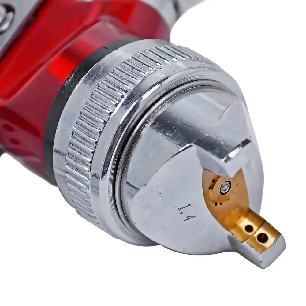 Pistola de pintura gravidade hvlp 1/4 npt 500ML Worker — fotografia 10