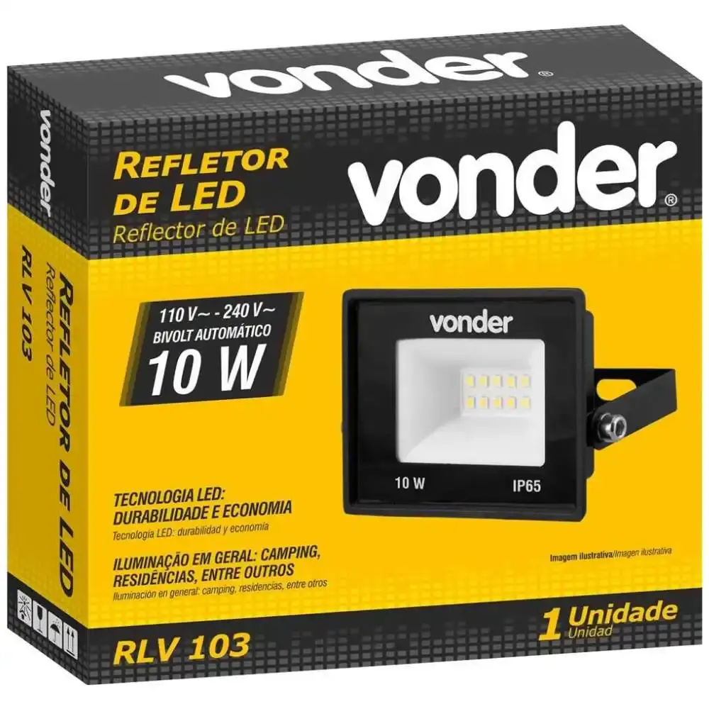 Refletor de LED 10W RLV-103 Vonder — fotografia 2