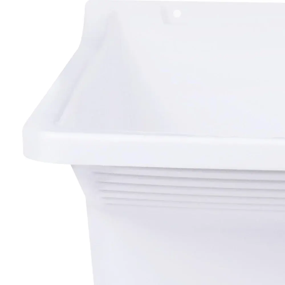 Tanque de plástico branco 20L 470X480X350MM Herc — fotografia 4