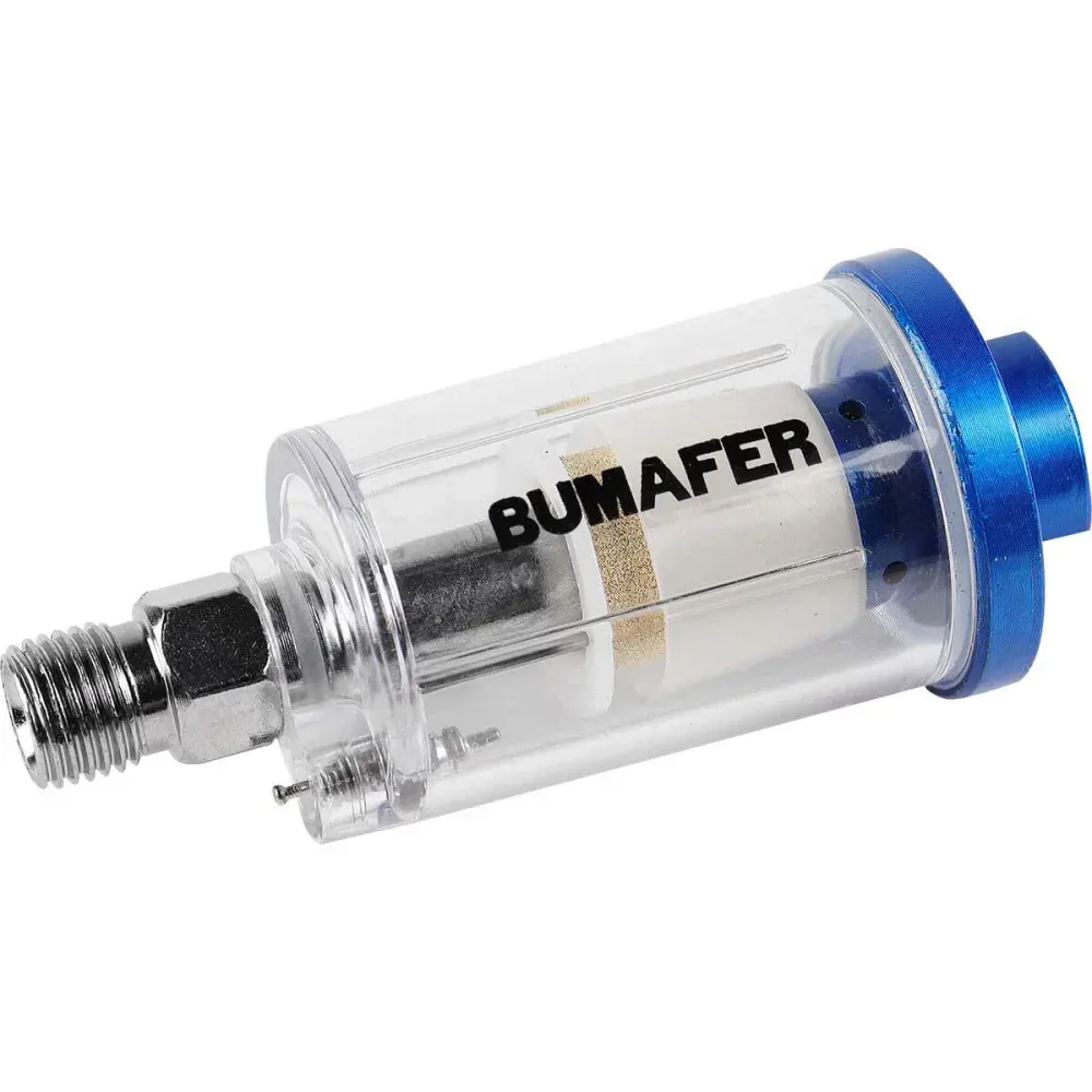 Mini filtro de ar 1/4" 350L para pistola Bumafer — fotografia 3