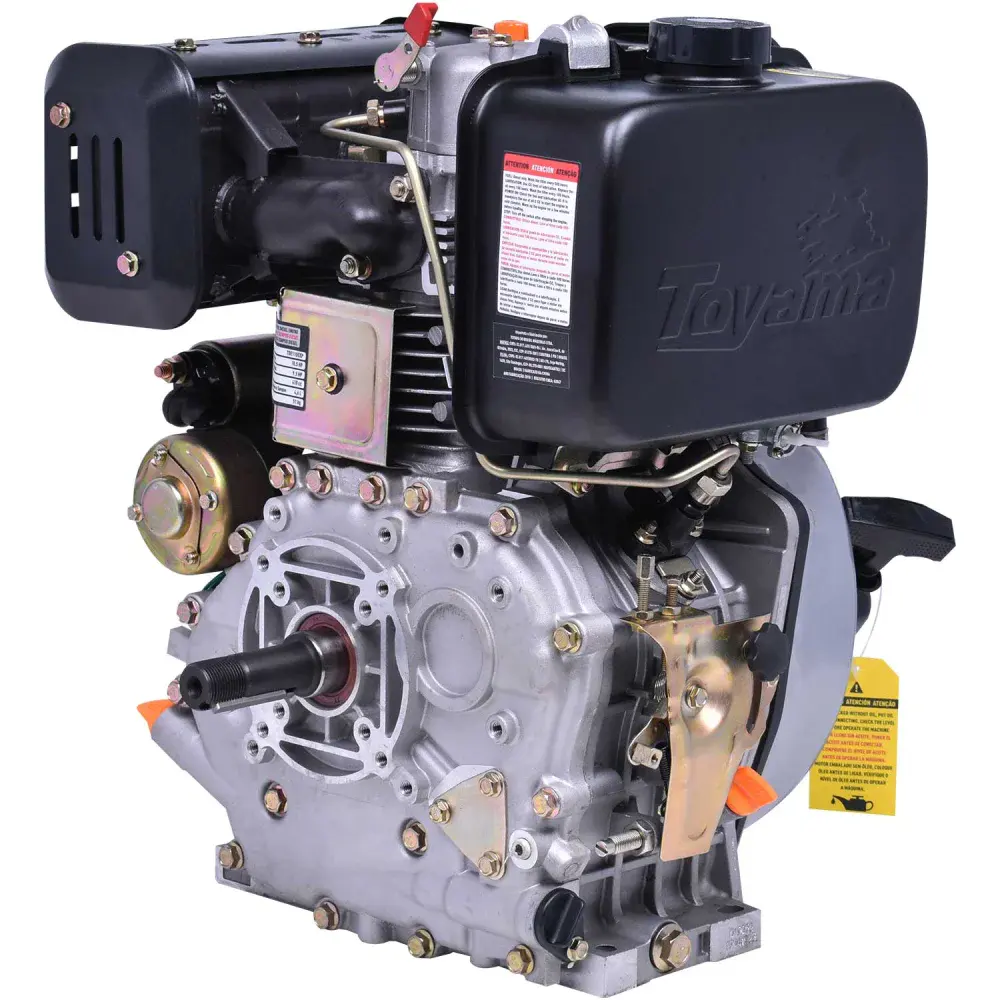 Motor Toyama diesel TDE110EXP - 11.0HP - 4T -Eixo 1 chaveta/rosca - multiuso - part.eletr. — fotografia 4