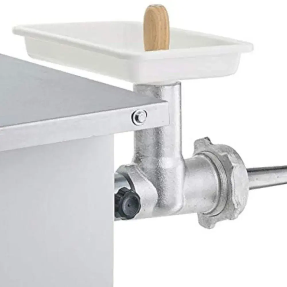 Serra fita para carne com moedor N°8 mesa inox 180CM 110V/ 220V Malta — fotografia 3