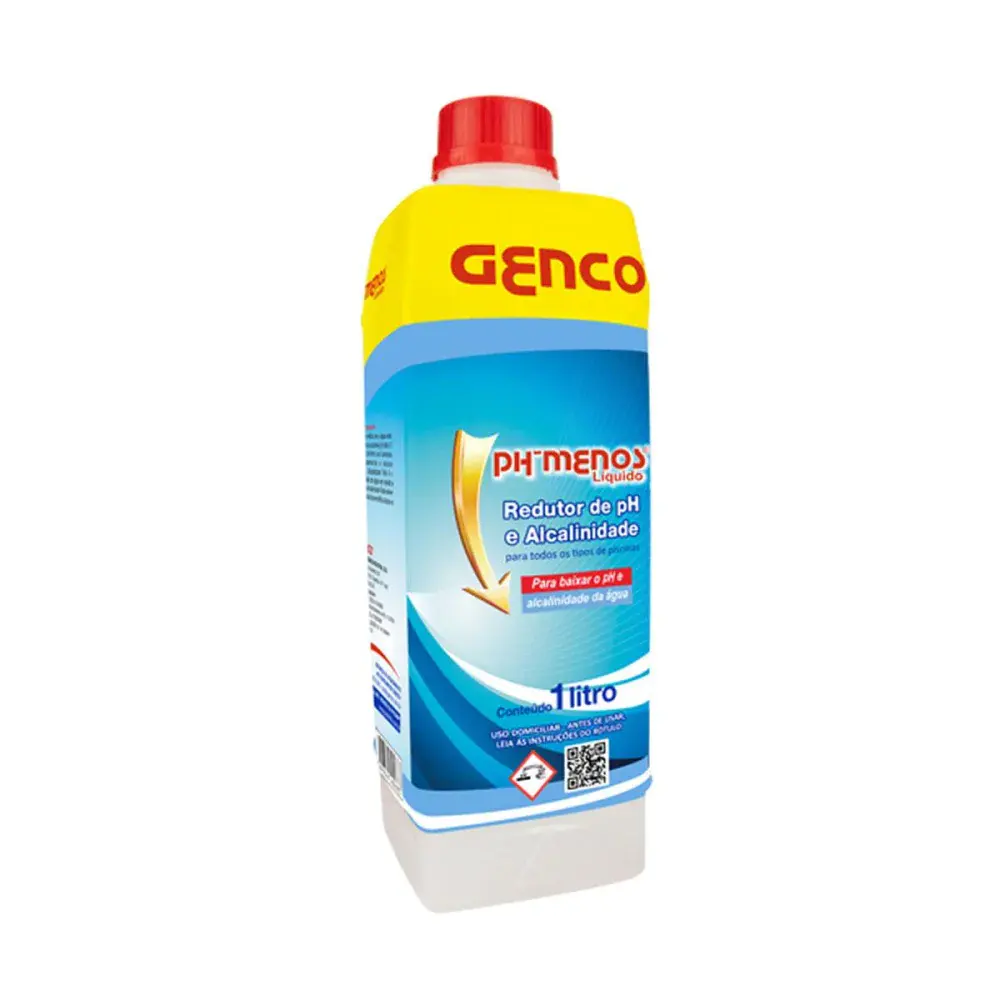 Acidulante líquido ph menos para piscina 1 litro Genco — fotografia 2