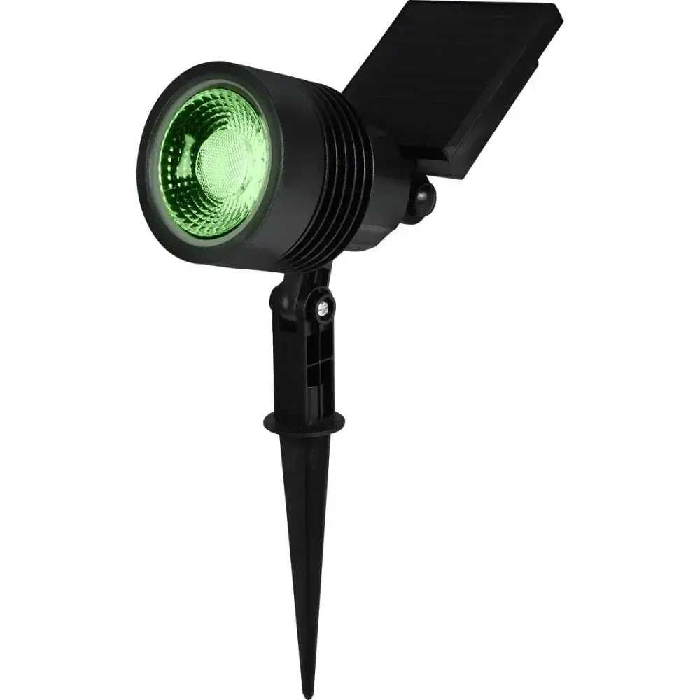 Espeto solar de led com painel articulado verde 20 lúmens Liege — fotografia 10