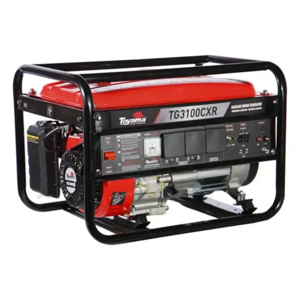 Gerador de energia à gasolina 3.1 KVA bivolt partida manual TG3100CXR Toyama — fotografia de referência