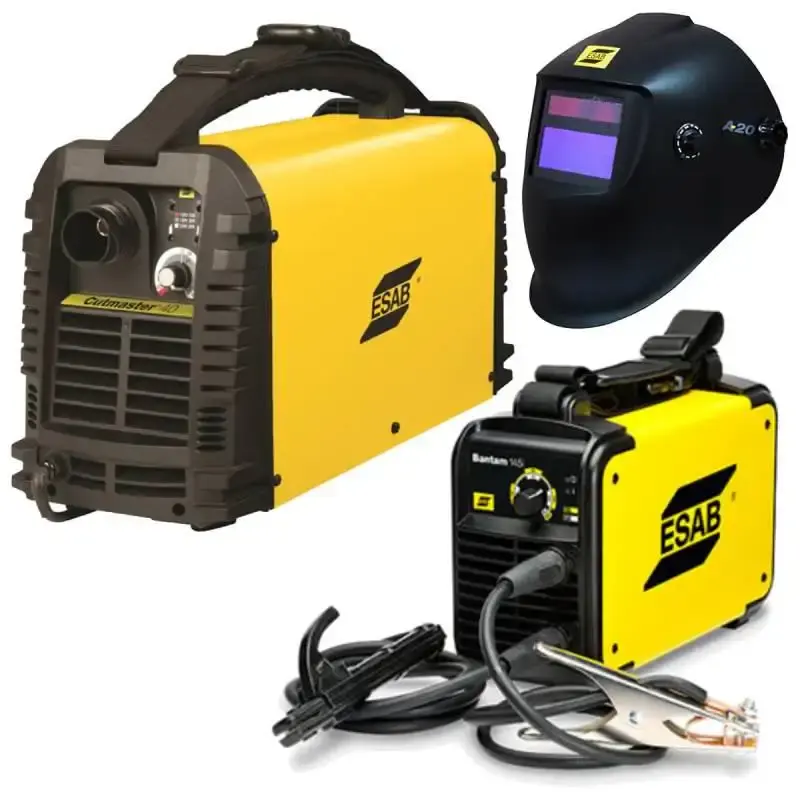 Plasma cutmaster 40 + solda inversora 145I bantam + máscara para solda A10 Esab